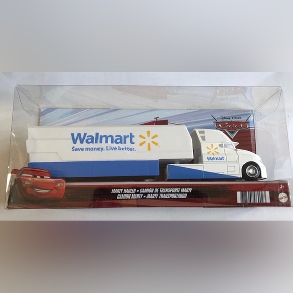 Disney Pixar Cars Marty the Walmart Truck Hauler w/Rusteze Boxes - BRAND NEW! - Picture 3 of 5